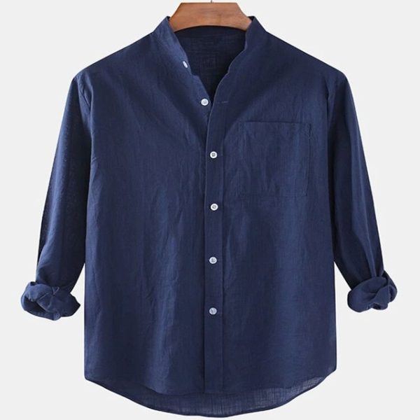 Linen-Cotton Blend Kurta Top